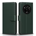 Pikkme Flip Cover Leather Finish | Inside TPU with Card Pockets | Wallet Stand and Shock Proof | Complete Protection Flip Case for Realme 14 Pro 5G(Green)