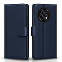 Pikkme Flip Cover Leather Finish | Inside TPU with Card Pockets | Wallet Stand and Shock Proof | Complete Protection Flip Case for OnePlus 13R 5G(Blue)