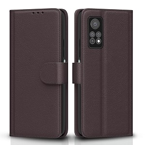 pikkme flip cover for mi redmi note 11 pronote 11 pro plus 5g  shockproof with card pockets and wallet stand  leather finish  complete protection case coffee