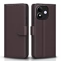 Pikkme Flip Cover for Mi Redmi Note 17 5G Leather Finish | Inside TPU with Card Pockets | Wallet Stand and Shock Proof | Complete Protection Flip Case (Coffee)