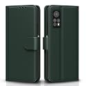 Pikkme Flip Cover for Mi Redmi Note 11 Pro/Pro Plus 5G Leather Finish | Inside TPU with Card Pockets | Wallet Stand and Shock Proof | Complete Protection Flip Case (Green)