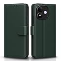 Pikkme Flip Cover for Mi Redmi Note 17 5G Leather Finish | Inside TPU with Card Pockets | Wallet Stand and Shock Proof | Complete Protection Flip Case (Green)
