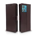 Pikkme Flip Cover for Moto Edge 40 Neo 5G | Leather Finish | Shockproof with Card Pockets &amp; Wallet Stand | Ultimate Protection Case (Coffee)
