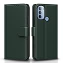 Pikkme Flip Cover for Moto G31 | Leather Finish | Shockproof with Card Pockets &amp; Wallet Stand | Ultimate Protection Case (Green)