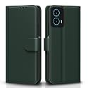 Pikkme Flip Cover for Moto G34 / G45 5G | Leather Finish | Shockproof with Card Pockets &amp; Wallet Stand | Ultimate Protection Case(Green)