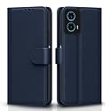 Pikkme Flip Cover for Moto G34 / G45 5G | Leather Finish | Shockproof with Card Pockets &amp; Wallet Stand | Ultimate Protection Case (Blue)