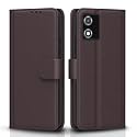 Pikkme Flip Cover for Motorola Moto E13 | Leather Finish | Shockproof with Card Pockets &amp; Wallet Stand | Ultimate Protection Case(Coffee)