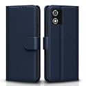 Pikkme Flip Cover for Motorola Moto E13| Leather Finish | Shockproof with Card Pockets &amp; Wallet Stand | Ultimate Protection Case(Blue)