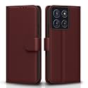 Pikkme Flip Cover for Motorola Moto Edge 60 Pro 5G | Leather Finish | Shockproof with Card Pockets &amp; Wallet Stand | Ultimate Protection Case(Brown)