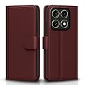 Pikkme Flip Cover for Motorola Moto Edge 70 Pro 5G Leather Finish | Inside TPU with Card Pockets | Wallet Stand and Shock Proof | Complete Protection Flip Case (Brown)