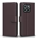 Pikkme Flip Cover for Motorola Moto Edge 70 Fusion 5G Leather Finish | Inside TPU with Card Pockets | Wallet Stand and Shock Proof | Complete Protection Flip Case (Coffee)