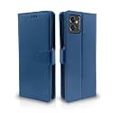 Pikkme Flip Cover for Motorola Moto G32 | Leather Finish | Shockproof with Card Pockets &amp; Wallet Stand | Ultimate Protection Case(Blue)