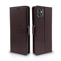 Pikkme Flip Cover for Motorola Moto G32 | Leather Finish | Shockproof with Card Pockets &amp; Wallet Stand | Ultimate Protection Case(Coffee)