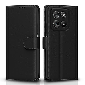 pikkme flip cover for motorola moto g67 power 5g  g57 power 5g  g max 5g leather finish  inside tpu with card pockets  wallet stand and shock proof  complete protection flip case black
