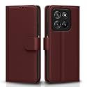 Pikkme Flip Cover for Motorola Moto G67 Power 5G / G57 Power 5G / G Max 5G Leather Finish | Inside TPU with Card Pockets | Wallet Stand and Shock Proof | Complete Protection Flip Case (Brown)