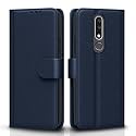 Pikkme Flip Cover for Nokia 3.1 Plus Leather Finish | Inside TPU with Card Pockets | Wallet Stand and Shock Proof | Complete Protection Flip Case (Blue)