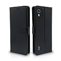 Pikkme Flip Cover for Nokia C12 / Nokia C12 Pro | Leather Finish | Shockproof with Card Pockets &amp; Wallet Stand | Ultimate Protection Case (Black)
