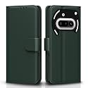 Pikkme Flip Cover for Nothing Phone 3a 5G Leather Finish | Inside TPU with Card Pockets | Wallet Stand and Shock Proof | Complete Protection Flip Case(Green)