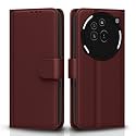 Pikkme Flip Cover for Nothing Phone 3a Pro 5G Leather Finish | Inside TPU with Card Pockets | Wallet Stand and Shock Proof | Complete Protection Flip Case(Brown)