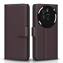 Pikkme Flip Cover for Nothing Phone 3a Pro 5G | Leather Finish | Shockproof with Card Pockets &amp; Wallet Stand | Ultimate Protection Case (Coffee)