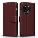 Pikkme Flip Cover for OnePlus 11R 5G | Leather Finish | Shockproof with Card Pockets &amp; Wallet Stand | Ultimate Protection Case(Brown)