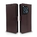 Pikkme Flip Cover for OnePlus 12R 5G | Leather Finish | Shockproof with Card Pockets &amp; Wallet Stand | Ultimate Protection Case(Coffee)