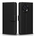 Pikkme Flip Cover for OnePlus 13R 5G | Leather Finish | Shockproof with Card Pockets &amp; Wallet Stand | Ultimate Protection Case(Black)