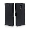 Pikkme Flip Cover for OnePlus 6T | Leather Finish | Shockproof with Card Pockets &amp; Wallet Stand | Ultimate Protection Case(Black)