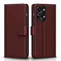 Pikkme Flip Cover for Oneplus Nord 2T 5G| Leather Finish | Shockproof with Card Pockets &amp; Wallet Stand | Ultimate Protection Case(Brown)