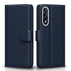 pikkme flip cover for oneplus nord 5 5g  leather finish  shockproof with card pockets amp wallet stand  ultimate protection caseblue