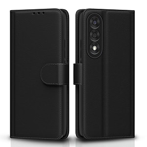 pikkme flip cover for oneplus nord 5 5g leather finish  inside tpu with card pockets  wallet stand and shock proof  complete protection flip caseblack