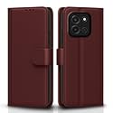 Pikkme Flip Cover for OnePlus Nord 6 5G Leather Finish | Inside TPU with Card Pockets | Wallet Stand and Shock Proof | Complete Protection Flip Case (Brown)