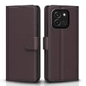 Pikkme Flip Cover for OnePlus Nord 6 5G Leather Finish | Inside TPU with Card Pockets | Wallet Stand and Shock Proof | Complete Protection Flip Case (Coffee)