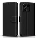 Pikkme Flip Cover for OnePlus Nord CE 6 5G Leather Finish | Inside TPU with Card Pockets | Wallet Stand and Shock Proof | Complete Protection Flip Case (Black)