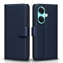 Pikkme Flip Cover for OnePlus Nord Ce 3 5G| Leather Finish | Shockproof with Card Pockets &amp; Wallet Stand | Ultimate Protection Case(Blue)