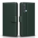Pikkme Flip Cover for OnePlus Nord CE 5G | Leather Finish | Shockproof with Card Pockets &amp; Wallet Stand | Ultimate Protection Case(Green)