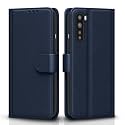 Pikkme Flip Cover for Oneplus Nord| Leather Finish | Shockproof with Card Pockets &amp; Wallet Stand | Ultimate Protection Case(Blue)