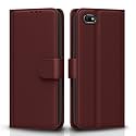 Pikkme Flip Cover for Oppo A1K| Leather Finish | Shockproof with Card Pockets &amp; Wallet Stand | Ultimate Protection Case(Brown)