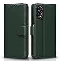 Pikkme Flip Cover for Oppo A38 4G / Oppo A18 4G | Leather Finish | Shockproof with Card Pockets &amp; Wallet Stand | Ultimate Protection Case (Green)