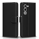 Pikkme Flip Cover for Oppo A5 5G Leather Finish | Inside TPU with Card Pockets | Wallet Stand and Shock Proof | Complete Protection Flip Case(Black)