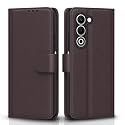 Pikkme Flip Cover for Oppo A5 5G Leather Finish | Inside TPU with Card Pockets | Wallet Stand and Shock Proof | Complete Protection Flip Case(Coffee)