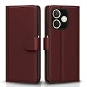 Pikkme Flip Cover for Oppo A5 Pro 5G Leather Finish | Inside TPU with Card Pockets | Wallet Stand and Shock Proof | Complete Protection Flip Case(Brown)