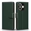 Pikkme Flip Cover for Oppo A5 Pro 5G Leather Finish | Inside TPU with Card Pockets | Wallet Stand and Shock Proof | Complete Protection Flip Case(Green)