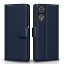 Pikkme Flip Cover for Oppo A78 5G | Leather Finish | Shockproof with Card Pockets &amp; Wallet Stand | Ultimate Protection Case(Blue)