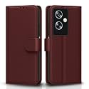 Pikkme Flip Cover for Oppo A79 5G | Leather Finish | Shockproof with Card Pockets &amp; Wallet Stand | Ultimate Protection Case(Brown)