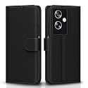 Pikkme Flip Cover for Oppo A79 5G Flip Cover | Leather Finish | Shockproof with Card Pockets &amp; Wallet Stand | Ultimate Protection Case (Black)