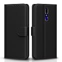 Pikkme Flip Cover for Oppo F11 Leather Finish | Inside TPU with Card Pockets | Wallet Stand and Shock Proof | Complete Protection Flip Case (Black)