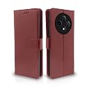 Pikkme Flip Cover for Oppo F27 5G | Leather Finish | Shockproof with Card Pockets &amp; Wallet Stand | Ultimate Protection Case(Brown)