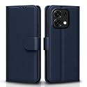 Pikkme Flip Cover for Oppo F31 5G / Oppo F33 5G Leather Finish | Inside TPU with Card Pockets | Wallet Stand and Shock Proof | Complete Protection Flip Case (Blue)