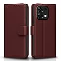 Pikkme Flip Cover for Oppo F31 5G / Oppo F33 5G Leather Finish | Inside TPU with Card Pockets | Wallet Stand and Shock Proof | Complete Protection Flip Case (Brown)